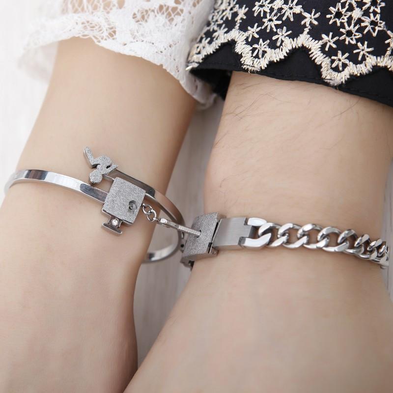 Forever Love Lock & Key Couple Bracelet Pendant – Most Needed Gifts