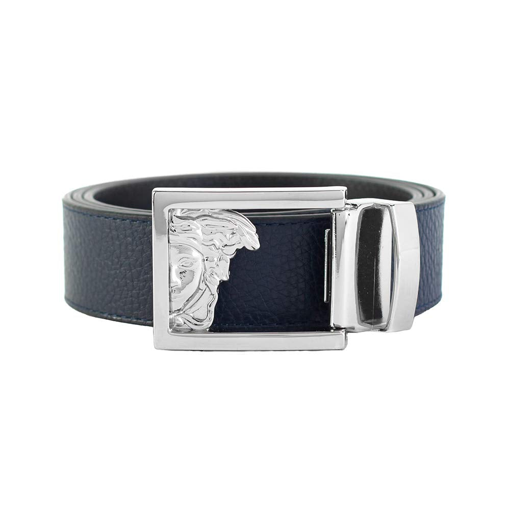 Men's Medusa Buckle Leather Belt by Versace